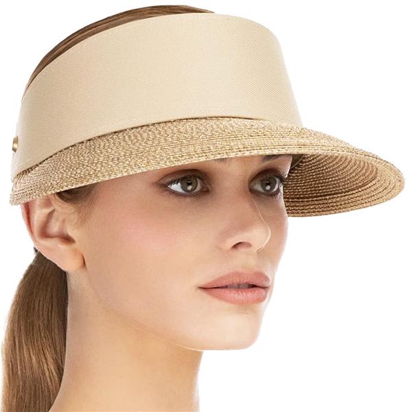 商品画像：Eric Javits | The Suncrest Bone Off White with Taupe Trim 4