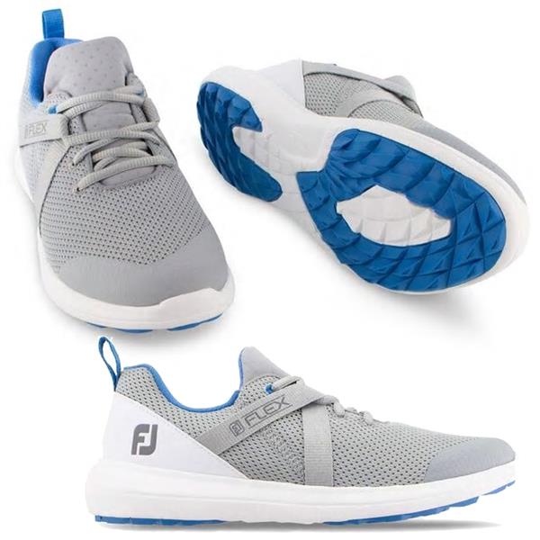 FootJoy Golf Women�s FJ FLEX Grey White Spikeless Golf