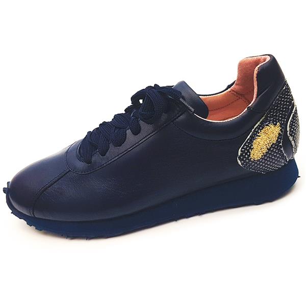 Henry and Magda Ladies Julia Dark Blue Nappa Leather