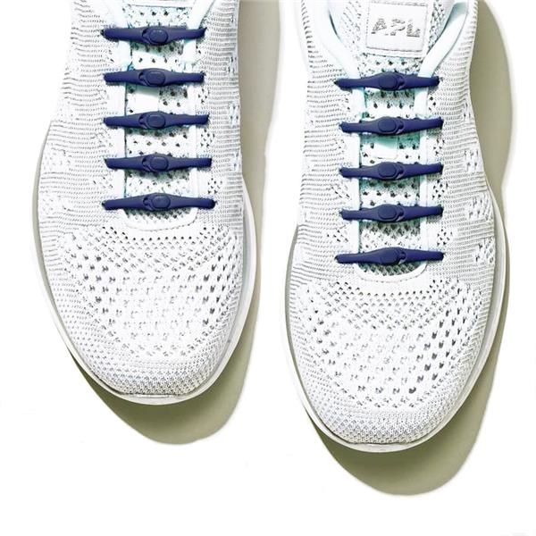 Hickies Originals | Solid Navy Blue Elastic Shoe Lace Conversion System