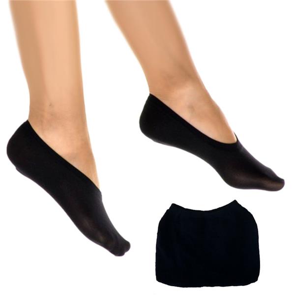 Lady Golf Black Color Tone No Show Nylon and Spandex Blend Stretch