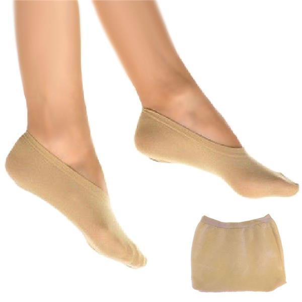 Lady Golf Nude Color Tone No Show Nylon and Spandex Blend Stretch Footies