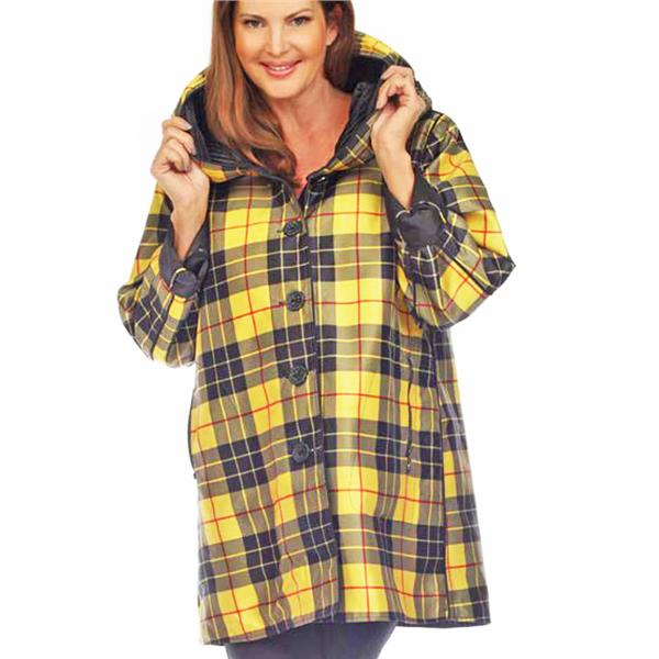 Yellow tartan jacket on sale