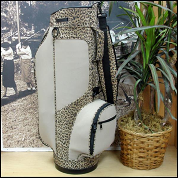 Lady Golf Classic Design Golf Bag Beige Leopard Animal Print