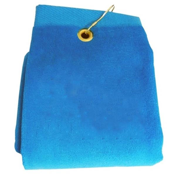 Athletic Sports Towel - 16" X 25" Cotton Velour Soft & Absorbent Teal Color