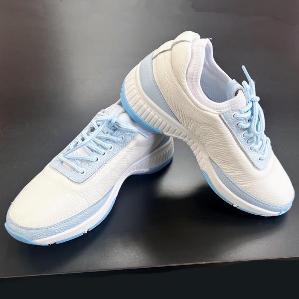William & Harry Lynx White-Light Blue Golf & Walking Shoe $298