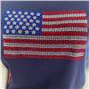 American Crystal Bling Flag Short Sleeve Crew Tee - 2 Colors $89.99