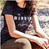Calliope Birdie Vibes Black Storm Camo Semi-Fitted Graphic Print Tee