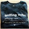 Calliope "Golf Wife" Semi-Fitted Graphic Tee Shirt - 3 Color Options $35