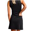 Calliope Birdies & Belles All-Black Sleeveless Zip Dress $145
