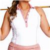 Calliope Birdies & Belles White-Blush Sleeveless Racerback