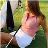 Calliope The Couer Blush Pink Sleeveless T-Back  Polo Shirt