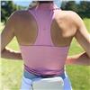 Calliope The Couer Blush Pink Sleeveless T-Back  Polo Shirt
