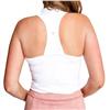 Calliope The Couer White Sleeveless T-Back  Polo Shirt