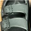 Calliope Sport Manito All Black Textured Double Buckle Foam Slide $39.99