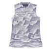 Par X - Chako Filigree-Bone Sleeveless Wave Print Jersey Shirt $85