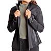 Calliope The Coeur Black with Faux Leather Light-Weight Zip Layer Jacket