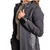 Calliope The Coeur Black with Faux Leather Light-Weight Zip Layer Jacket