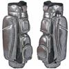 CUTLER Capri Metallic Silver-Grey Black Exotic Leopard 14-Way Cart Bag $489.99