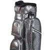 CUTLER Capri Metallic Silver-Grey Black Exotic Leopard 14-Way Cart Bag $489.99