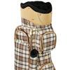 CUTLER Milan "Beige Plaid" Tan-White-Beige Multi 14-Way Cart Bag $489