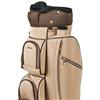 CUTLER Siena Beige & Brown Basket Weave Embossed Print 14-Way Cart Bag $479.99
