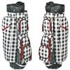 CUTLER Verona Black White Plaid 14-Way Cart Bag $475