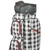 CUTLER Verona Black White Plaid 14-Way Cart Bag $475
