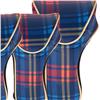 CUTLER "Tartan Plaid" Blue Red Yellow Plaid Patterned Matching Set of 4 Club Head Covers $110