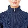 Daily Sports Dark Navy Textured Cable & Rib Knit Pullover Sweater $158