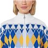 Daily Sports Ivory-Multi Placed Argyle Knit Cardigan Sweater $190