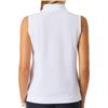 Daily Sports Kim Sleeveless Cotton Blend White Zip Pique Shirt $76.99