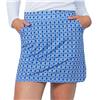 Daily Sports 17-3/4" Blue Geo Print Quick Dry Pull-On Print Jersey Skort $128.99