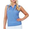 Daily Sports Blue Geo shape Sleeveless Shirt $118.99