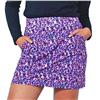 Daily Sports 17-3/4" Bright Leopard Print Quick Dry Pull-On Print Jersey Skort $128.99