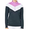 Daily Sports Black Chevron Tri-Color Zip Long Sleeve Shirt $110