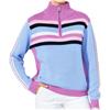 Daily Sports Heron Multi Stripe Zip Pullover Sweater $160