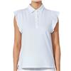 Daily Sports Luxe Fancy Frill Sleeveless Button Polo Shirt $116