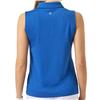 Daily Sports Peoria Mid Blue Textured UPF50+ Sleeveless Polo Shirt $76.99