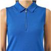 Daily Sports Peoria Mid Blue Textured UPF50+ Sleeveless Polo Shirt $76.99