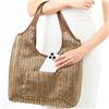 Eric Javits Aura II Vegan Packable Metallic Antique Gold Hobo Bag $385