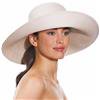 Eric Javits Bella 5-1/4" Inch UPF50+ Cream Color UPF50+ Roll-Up Larger Brim Sun Hat: $295