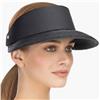 Eric Javits Champ Black with Black UPF50+ Sun Visor Blocks 95% of Harmful Rays: $187