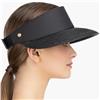 Eric Javits Champ Black with Black UPF50+ Sun Visor Blocks 95% of Harmful Rays: $187