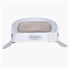 Eric Javits Champ Metallic Silver Brim with Ice White UPF50+ Sun Visor Blocks 95% of Harmful Rays: $217.50