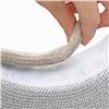 Eric Javits Champ Metallic Silver Brim with Ice White UPF50+ Sun Visor Blocks 95% of Harmful Rays: $217.50