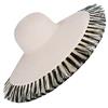 Eric Javits Fringed Floppy Cream with Mixed Fringe 8-Inch Brim UPF50+ Sun Hat