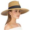 Eric Javits Daphne Natural Black Larger 4-1/2 Inch Brim Fedora UPF50+ Sun Hat: $299