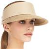 Eric Javits Champ Gold Brim with Sand UPF50+ Sun Visor Blocks 95% of Harmful Rays: $187