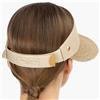 Eric Javits Champ Gold Brim with Sand UPF50+ Sun Visor Blocks 95% of Harmful Rays: $187